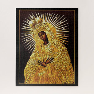 Puzzle Madonna negra en la oración ... arte fino