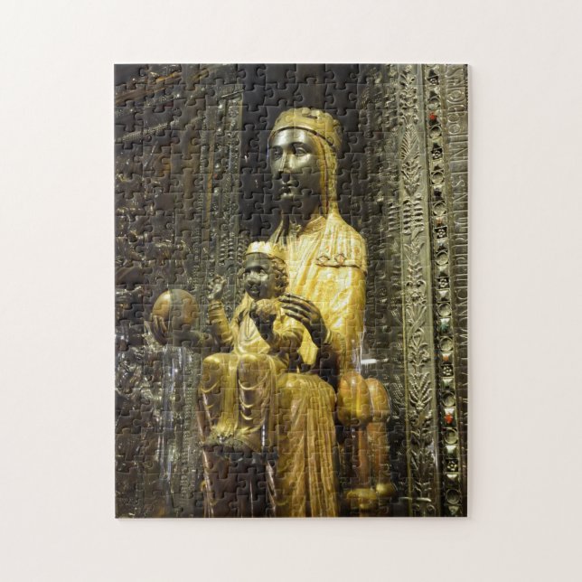 Puzzle madonna negro Montserrat (Vertical)