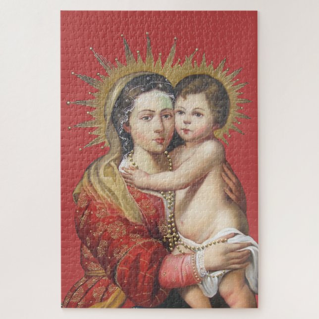 Puzzle Madonna y el niño (Vertical)