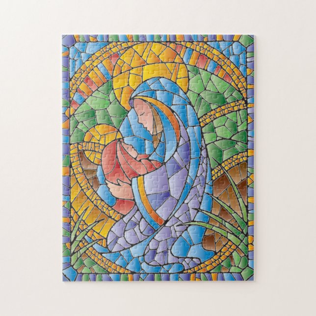 Puzzle Madonna y Jesús (Vertical)