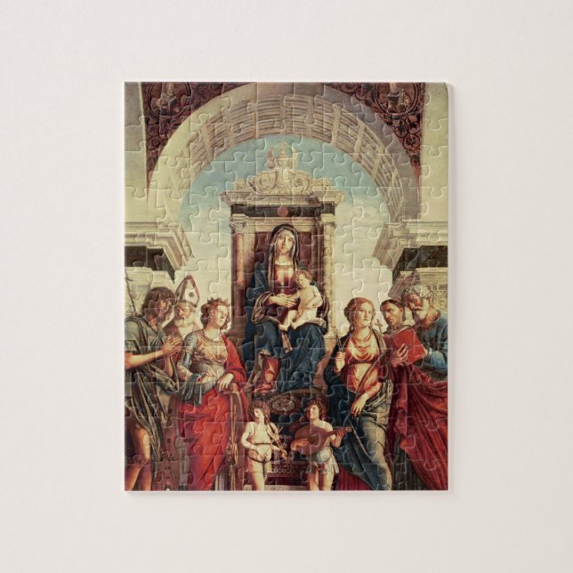 Puzzle Madonna y niño con los santos (Vertical)
