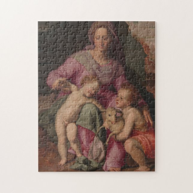 Puzzle Madonna y niño con San Juan Bautista (Vertical)