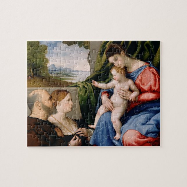 Puzzle Madonna y niño con San Juan infantil (Horizontal)