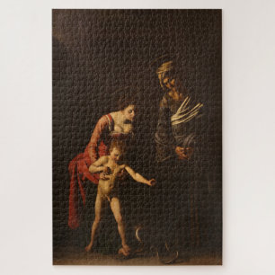 Puzzle Madonna y niño con Santa Ana - Caravaggio