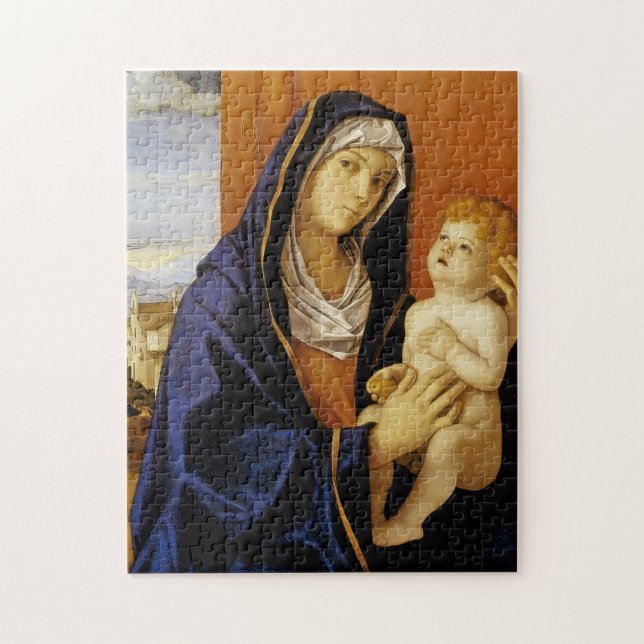 Puzzle Madonna y niño por Giovanni Bellini (Vertical)