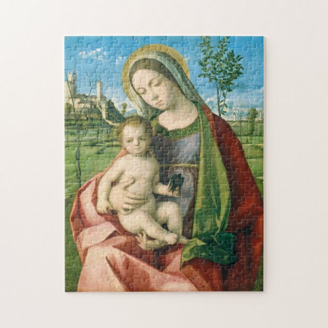Puzzle Madonna y niño por Giovanni Bellini Religious (Vertical)