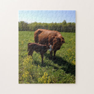 Puzzle Madre amor vaca y ternera