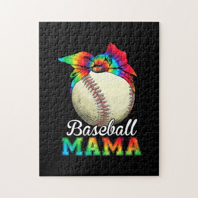 Puzzle Madre Arte Béisbol Mamá Cumpleaños (Vertical)