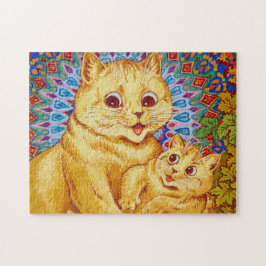 Puzzle Madre con gatito por Louis Wain