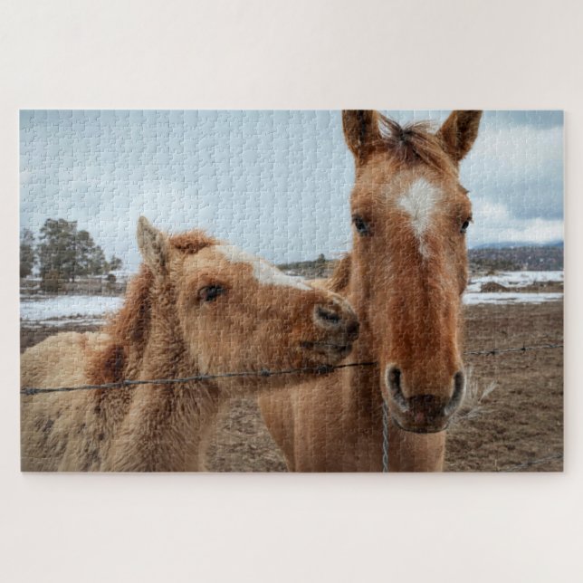 Puzzle Madre de caballo y de pie (Horizontal)