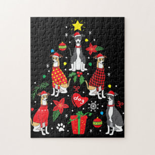 Puzzle Madre del perro adorno de Navidad italiano Greyhou