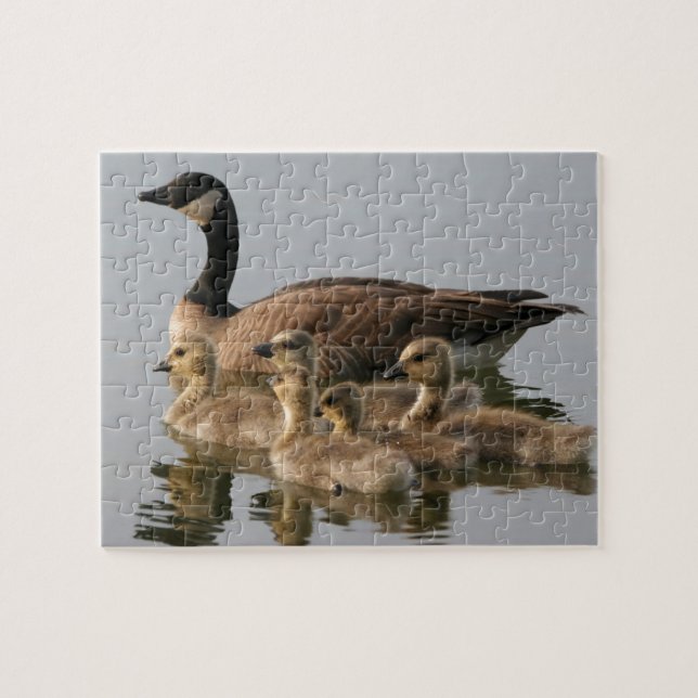 Puzzle Madre Goose y sus gallos (Horizontal)