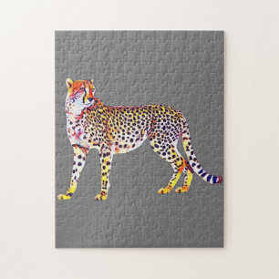 Puzzle Madre gueparda con cachorros Motif gato animal pre