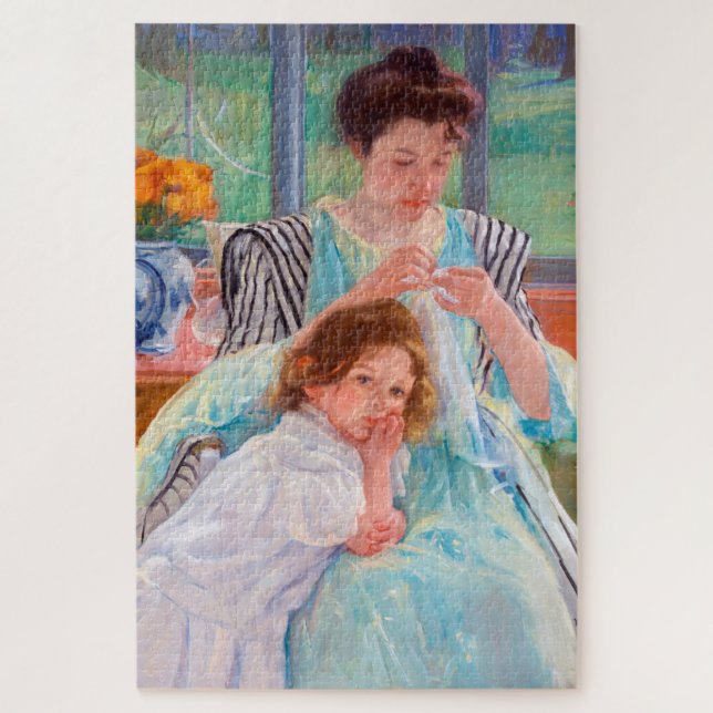 Puzzle Madre joven masticando, Mary Cassatt (Vertical)