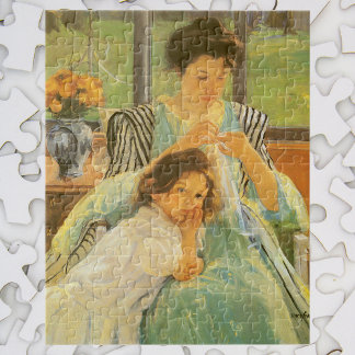 Puzzle Madre joven masticando por Mary Cassatt, arte vint
