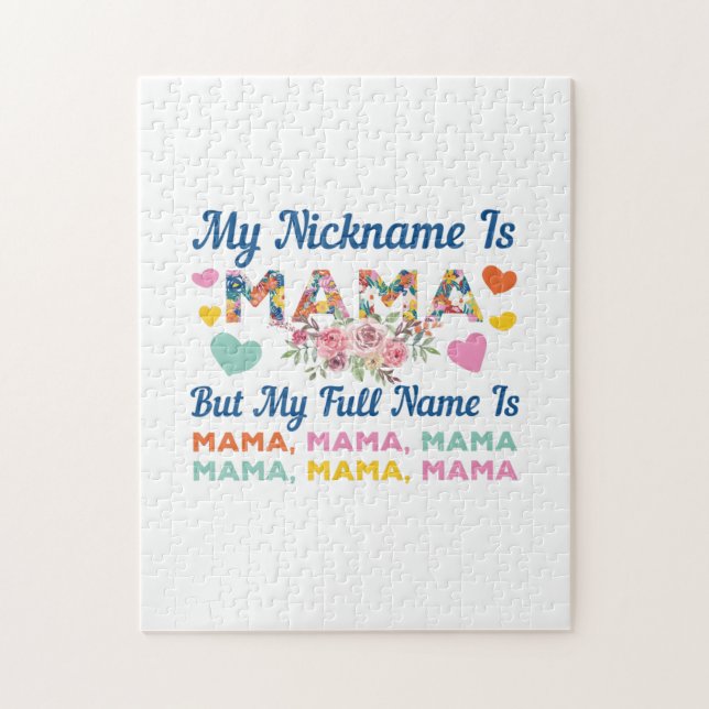 Puzzle Madre, mi apodo es cumpleaños de mamá (Vertical)