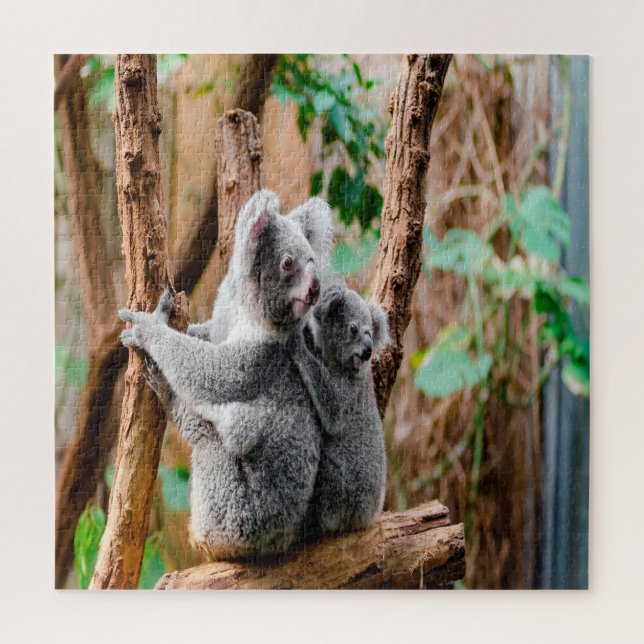Puzzle Madre y crías de koalas (Vertical)