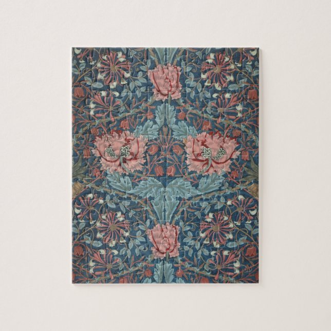 Puzzle Madreselva de William Morris, Arte de Flores Vinta (Vertical)