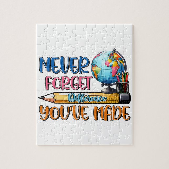 Puzzle Maestro Nunca Olvides La Diferencia Que Has Hecho (Vertical)