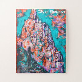 Puzzle Mage & The City of Shadows Fantasy Art