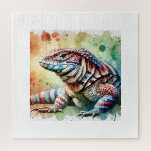 Puzzle Magellanic lizard 070824AREF122 - Watercolor