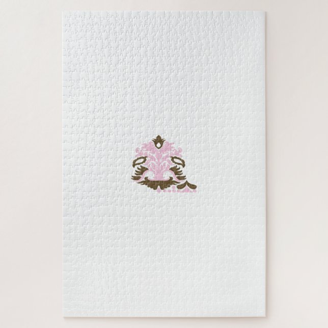 Puzzle Magenta-rojo, Naranja amarillento decorativo (Vertical)