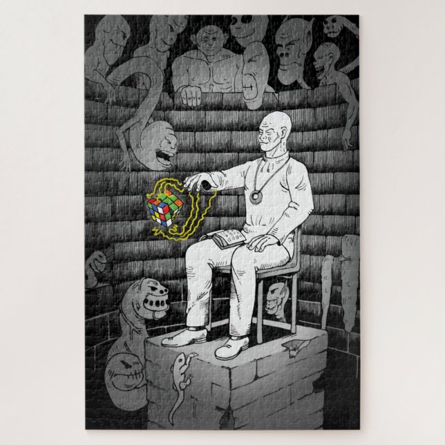 Puzzle Magia de Cubo con Monstruos (Vertical)