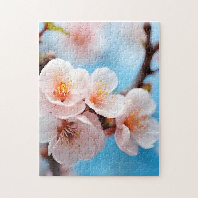 Puzzle Magia de Flor de Cerezo Rosa (Vertical)