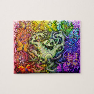 Puzzle Magia del arcoiris fantasma interconectada