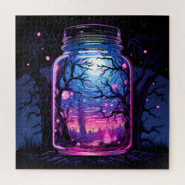Puzzle Magia en un Jar - El misterio del bosque espeluzna
