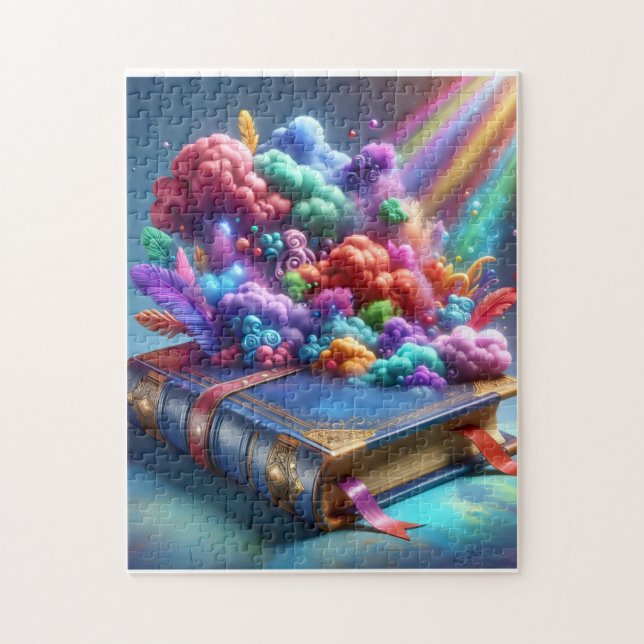 Puzzle Magic Within the Pages | Colorful Imagination (Vertical)