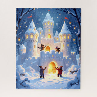 Puzzle Magical Castillo de Nieve Winter Wonderland