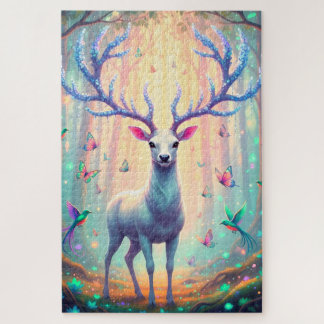 Puzzle Magical Deer in Dreamy Forest