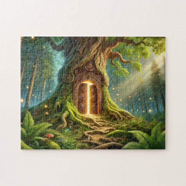 Puzzle  Magical Forest Tree Portal Moss Magic Doorway (Horizontal)