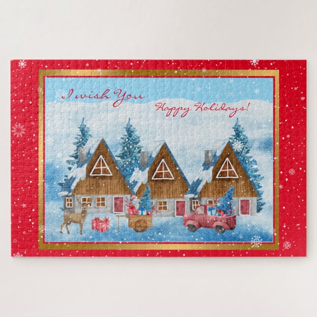 Puzzle Magical Holiday Winter Landscape Customize (Horizontal)