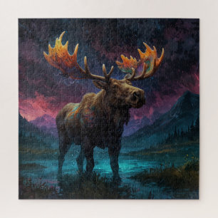 Puzzle Magical Jasper Moose y Montañas Rocosas