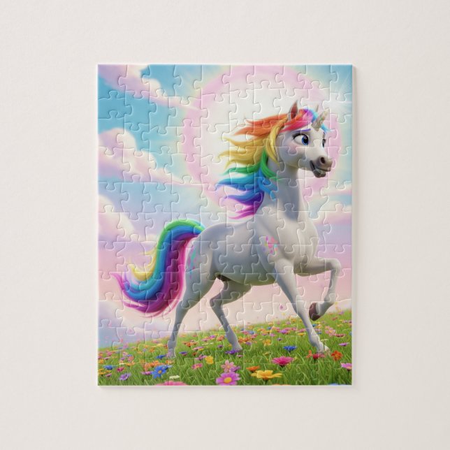 Puzzle Magical Rainbow Unicorn (Vertical)
