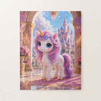 Puzzle Magical Unicorn in a Fairytale Castle Jigsaw Puzzl