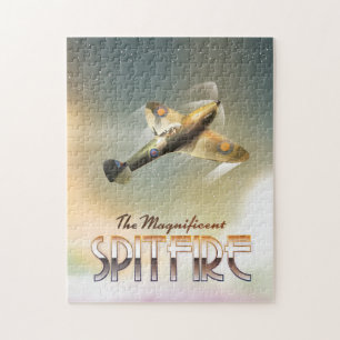 Puzzle Magnífica impresión de afiches de viajes Spitfire