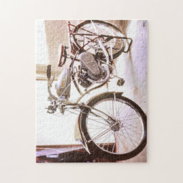 Puzzle Magnífica Vieja Vieja Bicicleta Motorizada