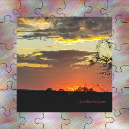 Puzzle Magnífico partido del Sunset Texas Hill Country