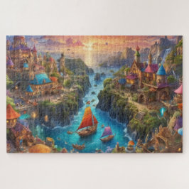 Puzzle Magnífico reino de fantasía difícil solución