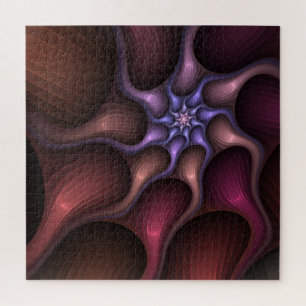 Puzzle Magnífico Resumen Brillante Fractal a rayas