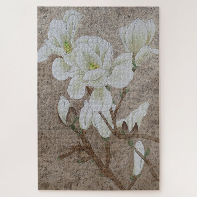 Puzzle Magnolia Blossom (Vertical)