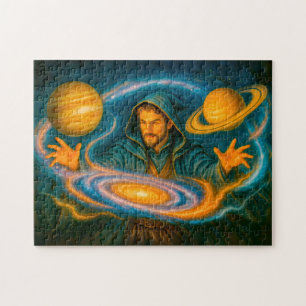 Puzzle Mago que controla el espacio en pintura al óleo có