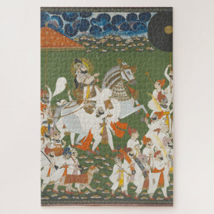 Puzzle Maharana Bhim Singh en proceso Arte indio