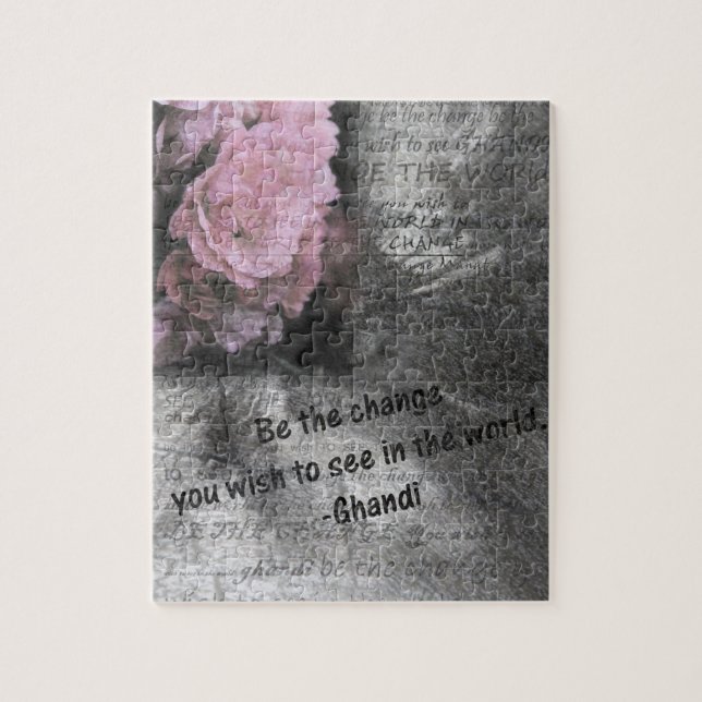 Puzzle Mahatma Gandhi Quote Gift (Vertical)