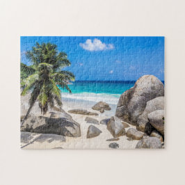 Puzzle Mahe Seychelles Carana Beach Poster regalo