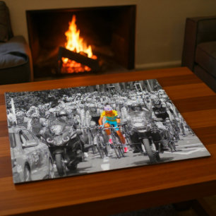Puzzle Maillot Amarillo del Tour de Francia Pelotón Carre