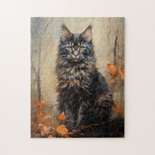 Puzzle Maine Coon cat